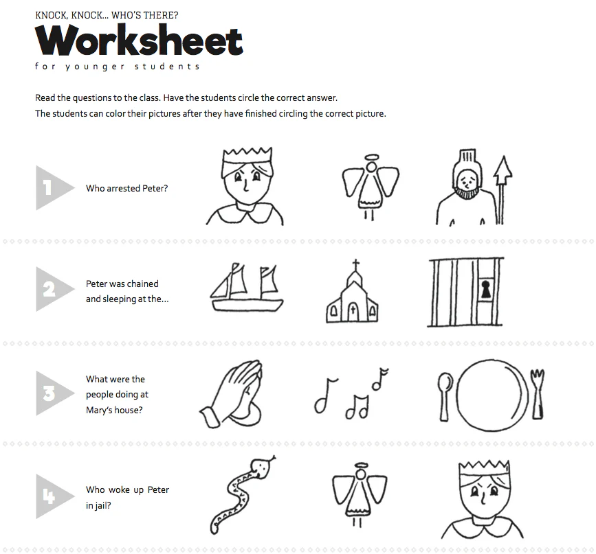 Bold Believers 2 VBS curriculum sample worksheet