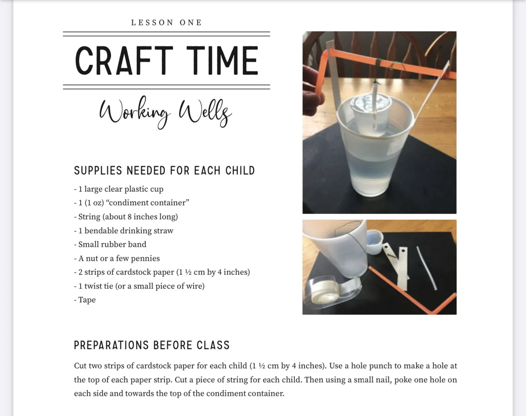 Treasure VBS Curriculum craft sample